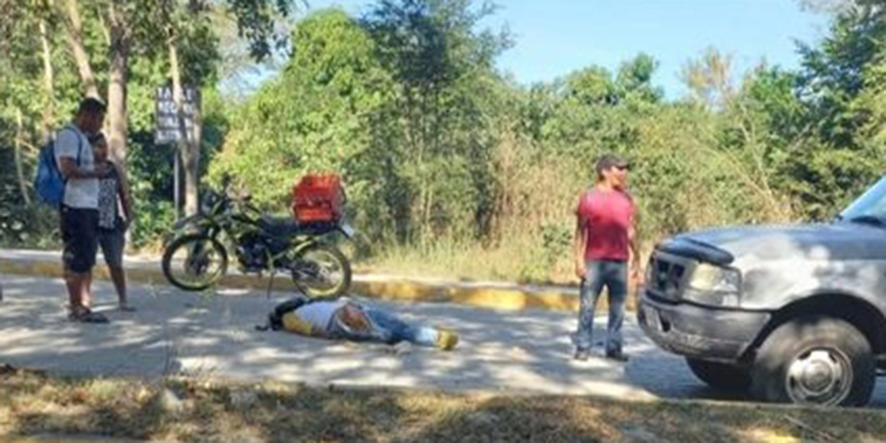 Motociclista derrapa en San Pedro Pochutla | El Imparcial de Oaxaca