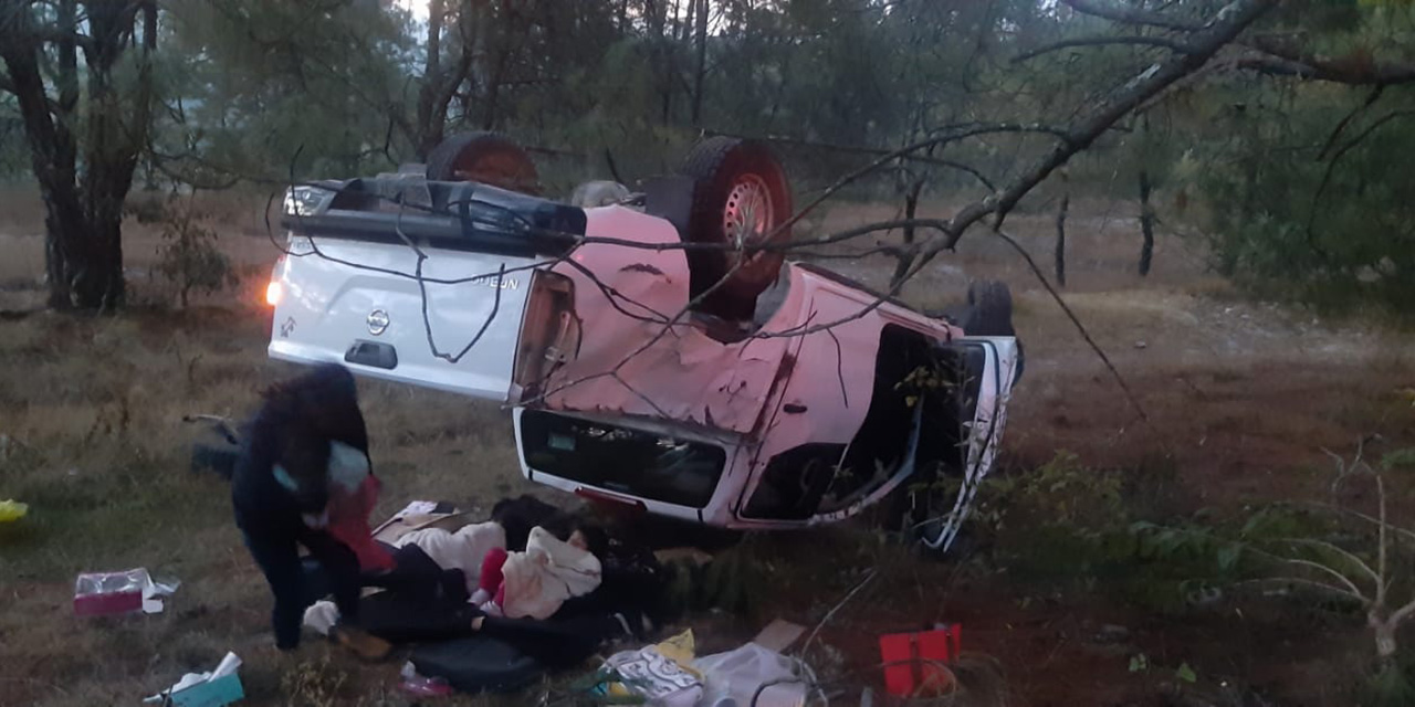 Tres aparatosos accidentes en municipios de Oaxaca
