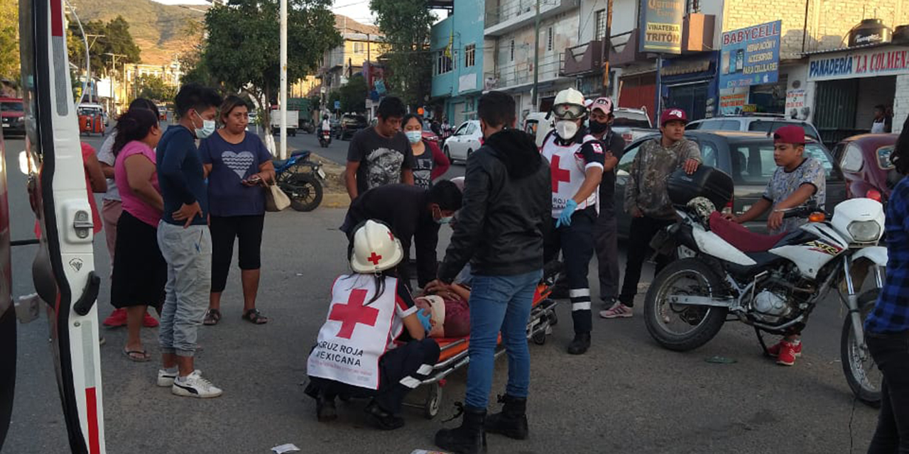 Motociclista derrapa en La Experimental | El Imparcial de Oaxaca