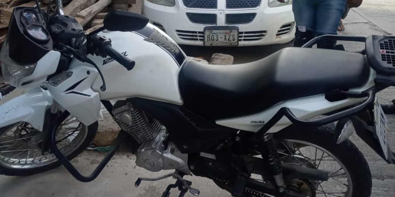 Recuperan moto robada en Juchitán | El Imparcial de Oaxaca