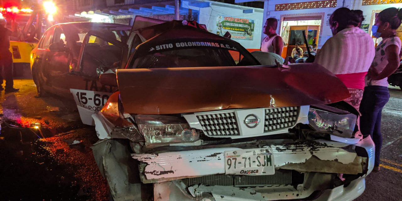 Ebria conductora impacta a dos taxis en Pochutla | El Imparcial de Oaxaca
