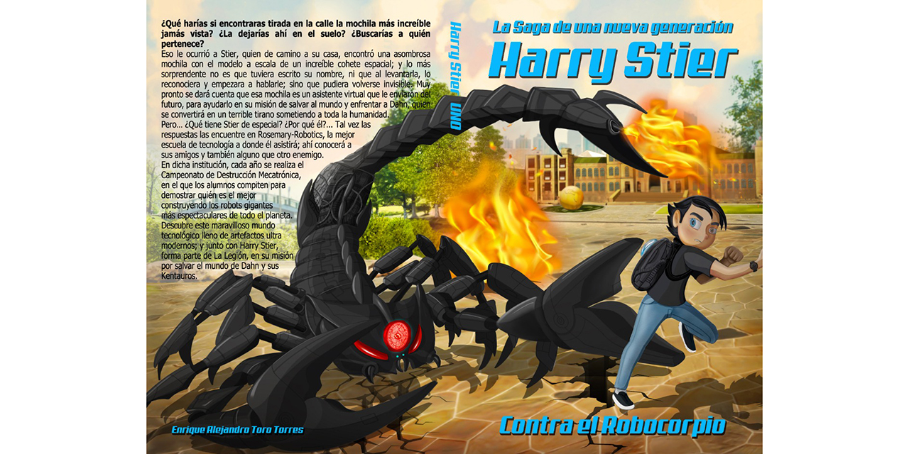 Harry Stier contra el Robocorpio, la nueva saga de libros para niños | El Imparcial de Oaxaca