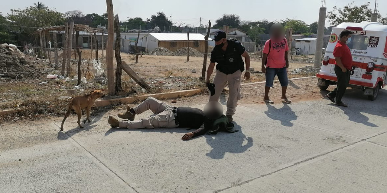 Policía municipal derrapa; se presume que conducía en estado de ebriedad | El Imparcial de Oaxaca