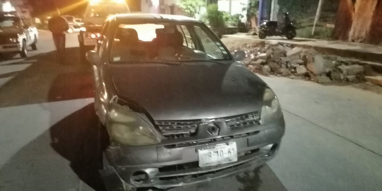Ebrio conductor se impacta contra taxi en Matías Romero | El Imparcial de Oaxaca
