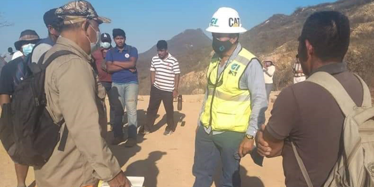 Colonos de Agua Blanca exigieron hablar con los responsables de los trabajos del rompeolas