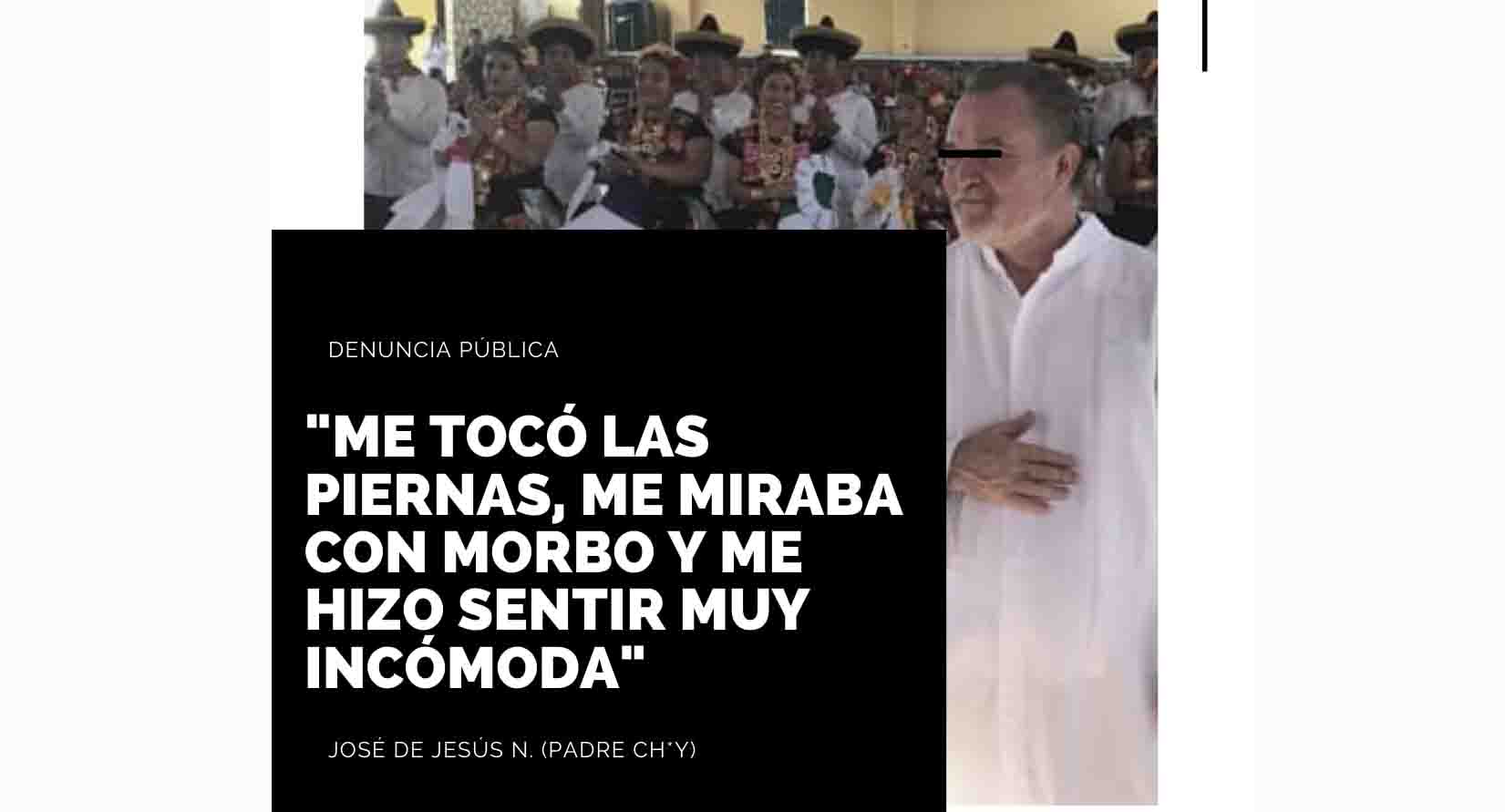 Denuncian a sacerdote por ACOSO SEXUAL