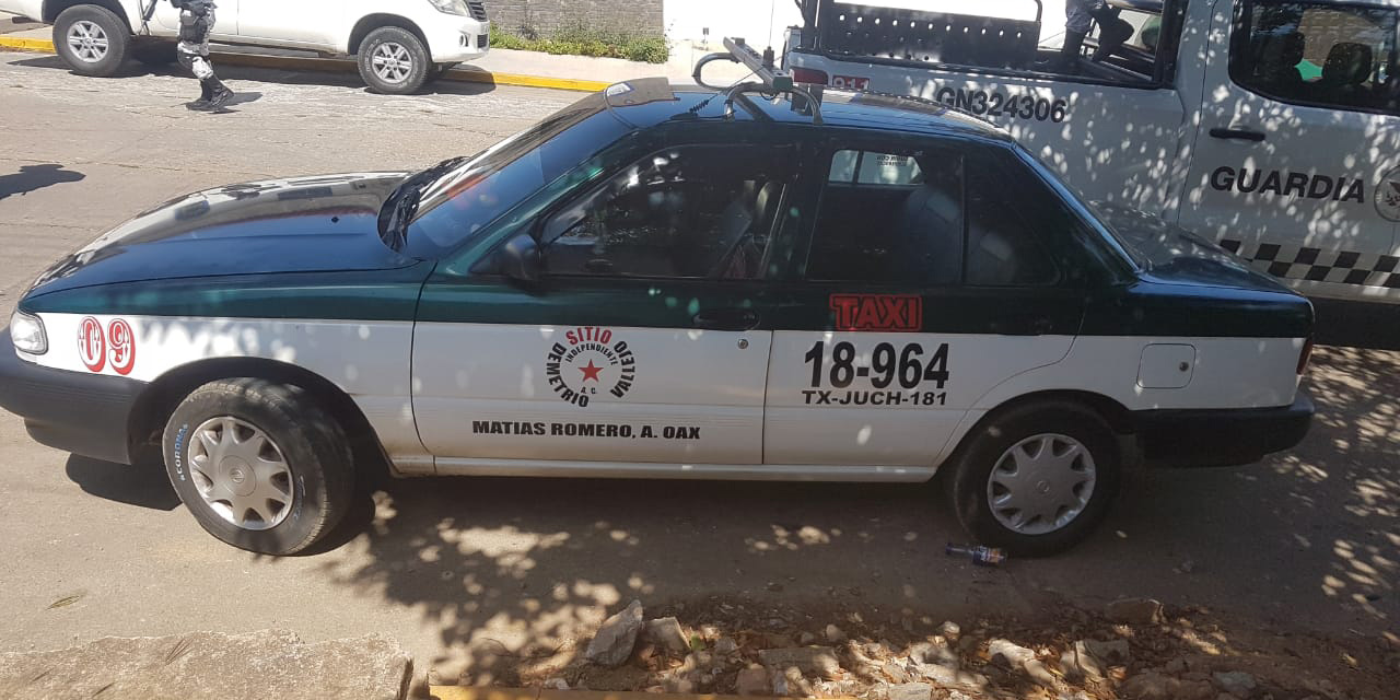 Detienen a taxista de Matías Romero en posesión de droga