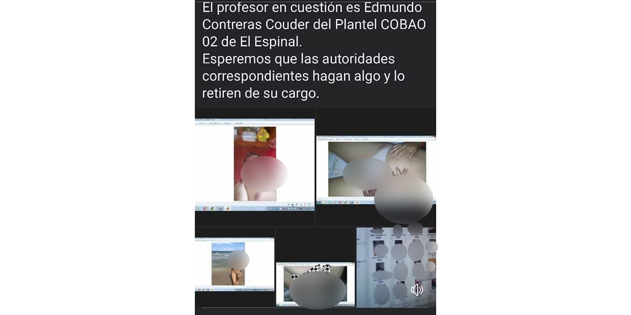 Suspenden a maestro de El Espinal por exhibir pornografía durante clase en línea | El Imparcial de Oaxaca