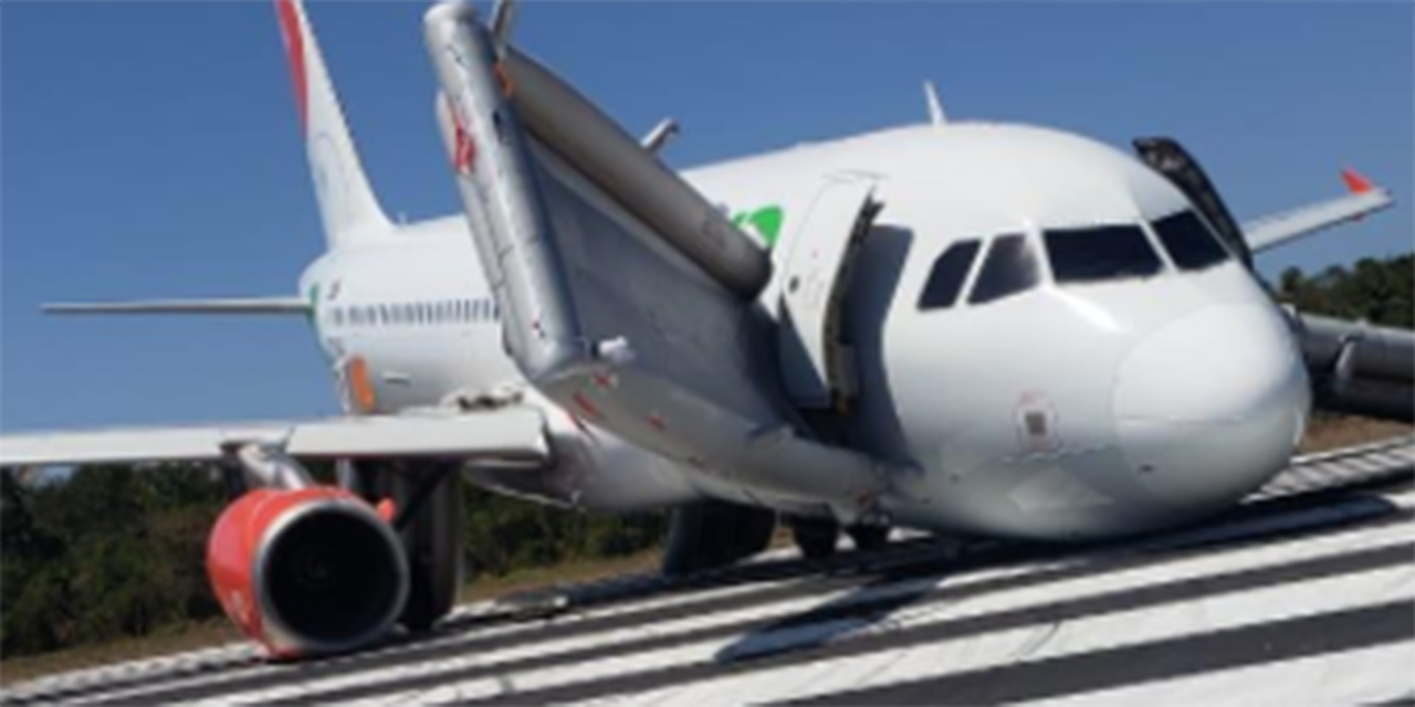 Video: Avión de Viva Aerobús sufre accidente antes de despegar | El Imparcial de Oaxaca
