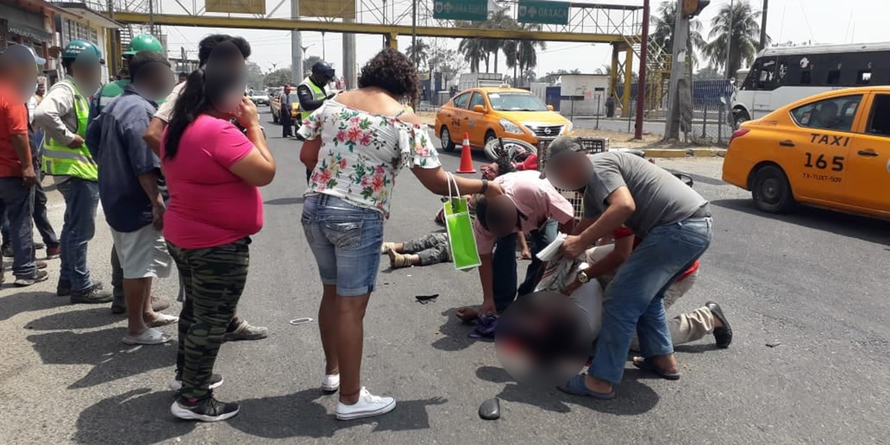 Brutal encontronazo entre motociclistas de Tuxtepec | El Imparcial de Oaxaca