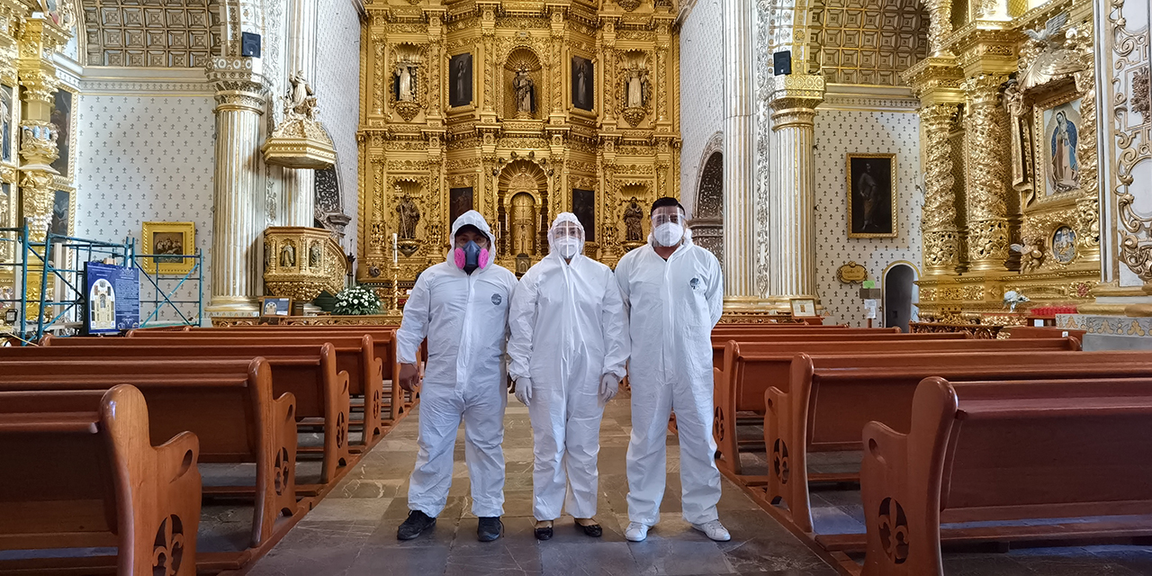 Desinfectan el Templo de Santo Domingo para combatir la pandemia | El Imparcial de Oaxaca
