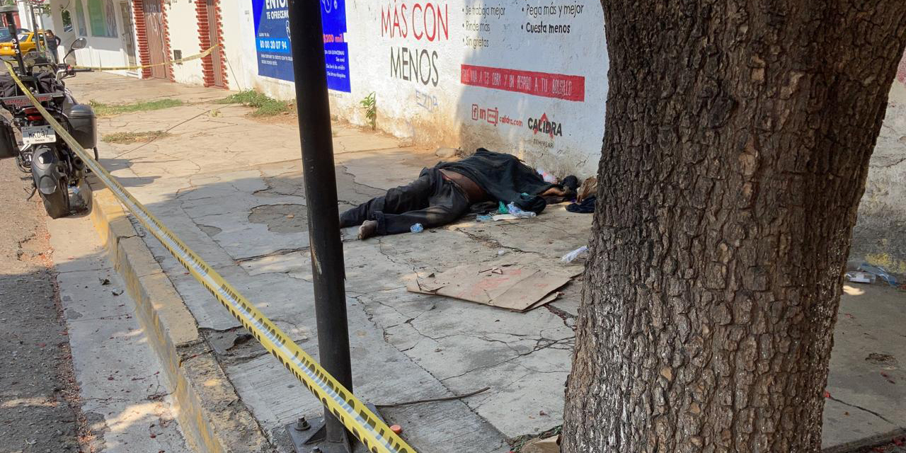 Hombre muere en el abandono en céntricas calles de Oaxaca | El Imparcial de Oaxaca