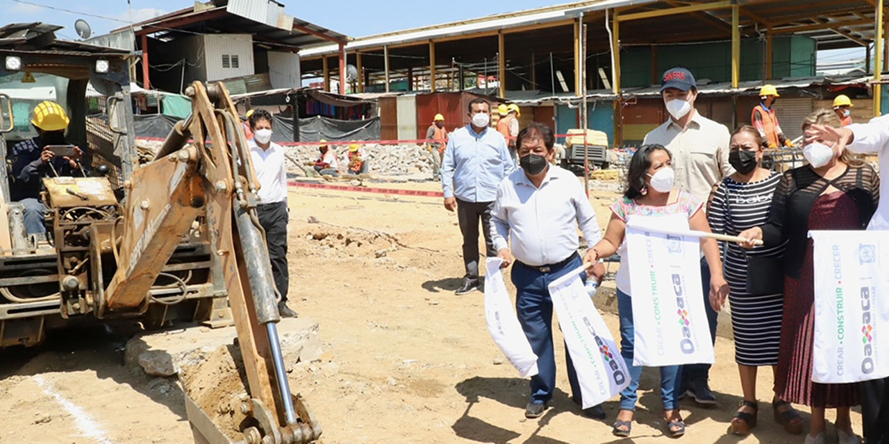Avanzan obras en la Central de Abasto | El Imparcial de Oaxaca
