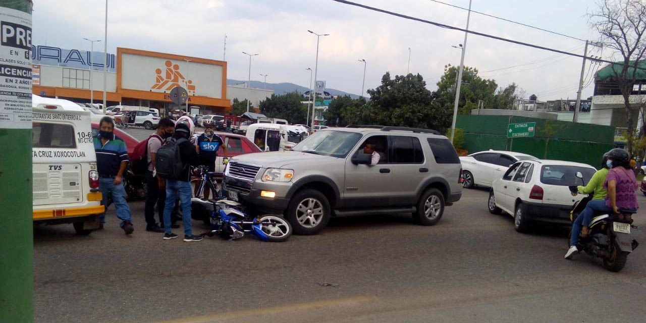 Se cercena  la pierna en Tuxtepec