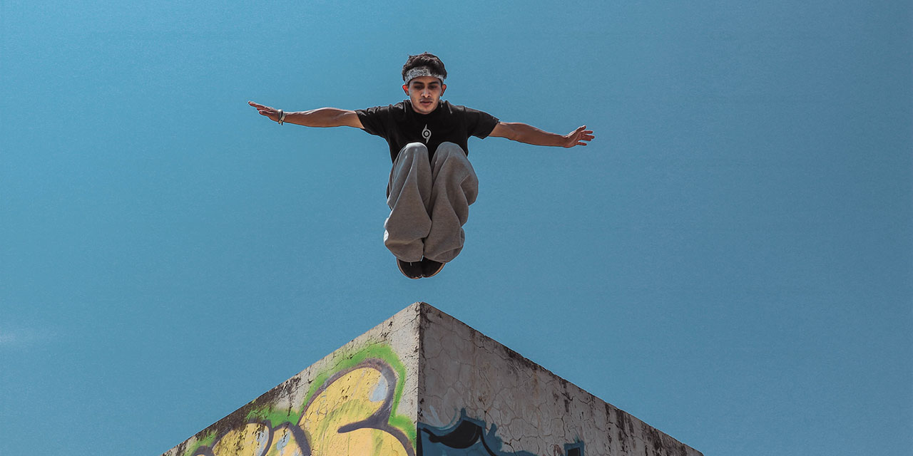 Clases de parkour se mudan a El Pañuelito