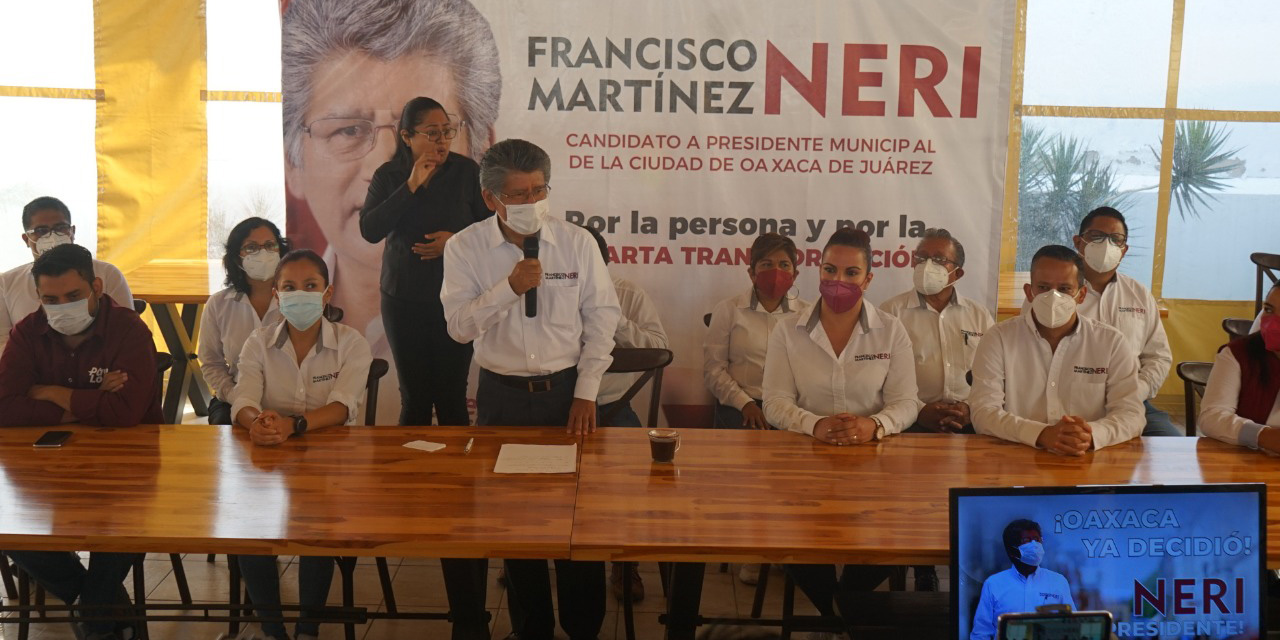 Afirma Martínez Neri que cuenta con un proyecto exitoso para Oaxaca de Juárez