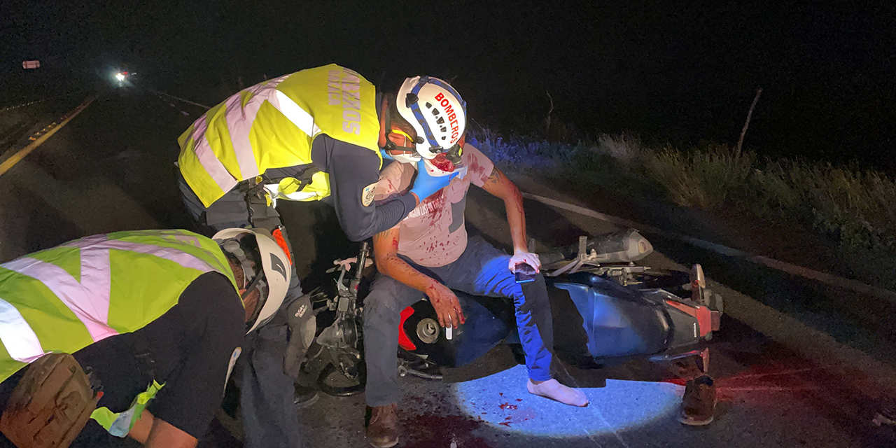Arrollan a motociclista en carretera del Istmo; resulta herido del rostro | El Imparcial de Oaxaca