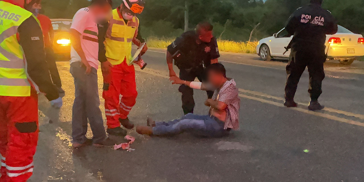 Motociclista derrapa en el Istmo | El Imparcial de Oaxaca