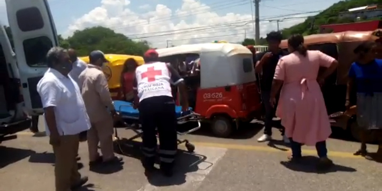 Carambola en Tehuantepec deja a una mujer lesionada