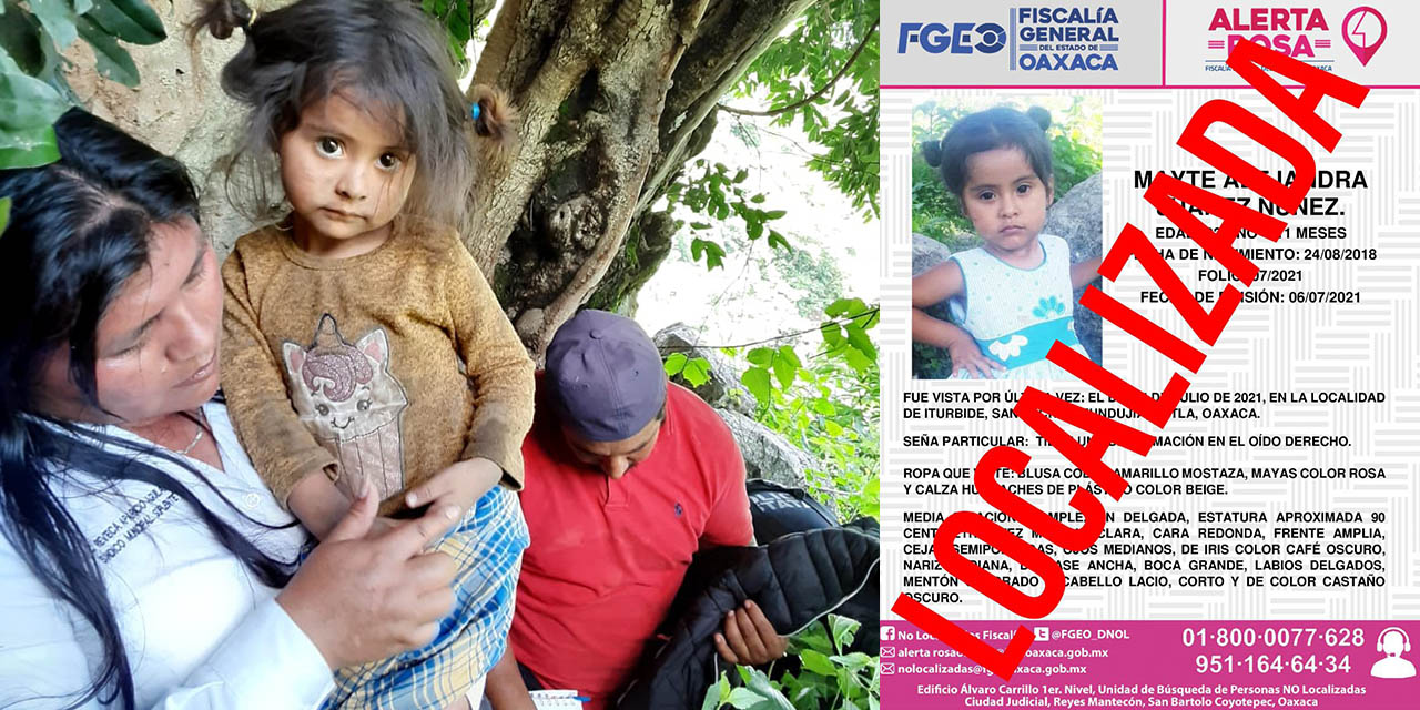 Niña de 2 años reportada como desaparecida, es encontrada en una cueva de Santa Cruz Itundujia | El Imparcial de Oaxaca Niña de 2 años reportada como desaparecida, es encontrada en una cueva de Santa Cruz Itundujia | El Imparcial de Oaxaca
