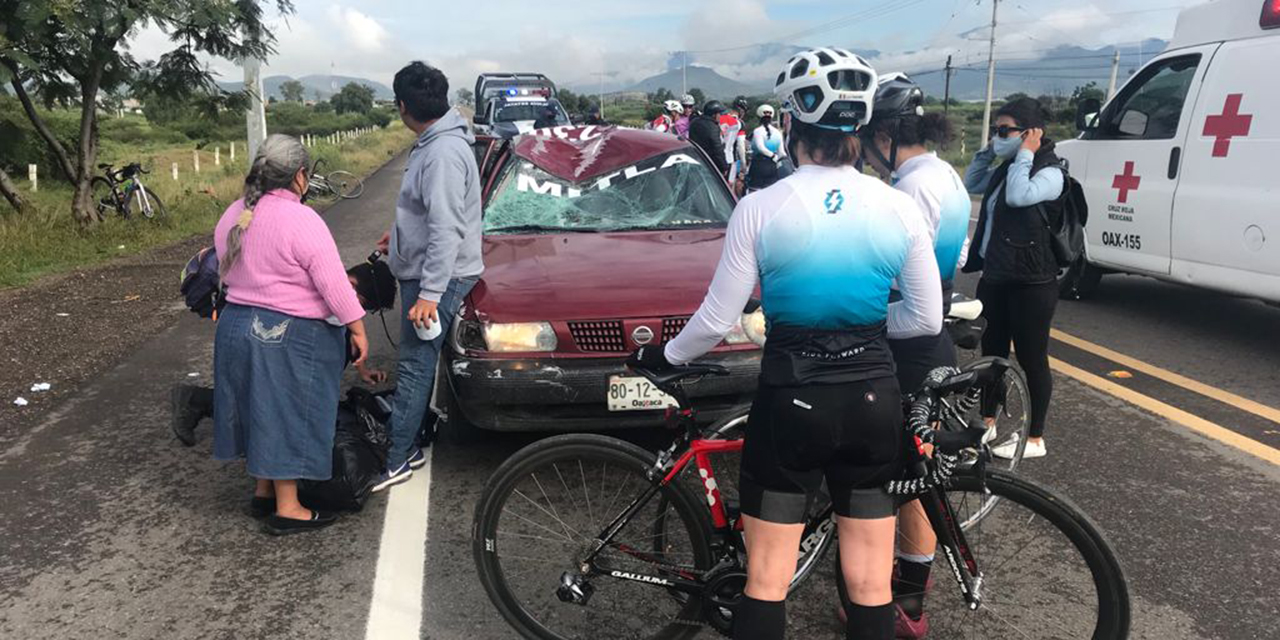 Taxista foráneo embiste a ciclista en Tlacolula | El Imparcial de Oaxaca