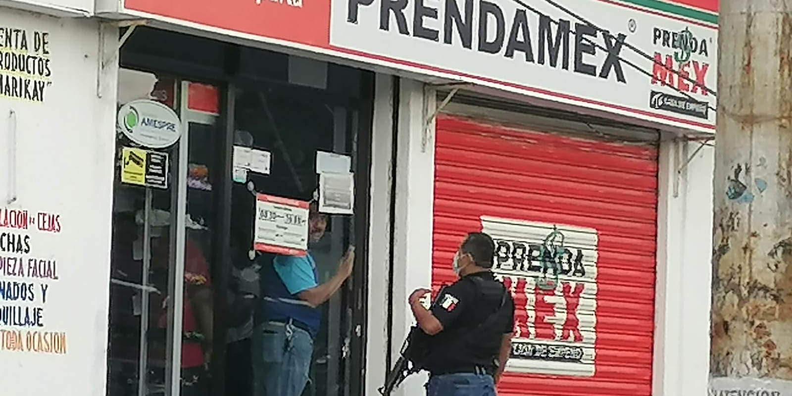 Violento asalto en casa de empeño