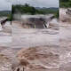Captan el momento exacto en el que crecida de río derrumba puente en Sinaloa