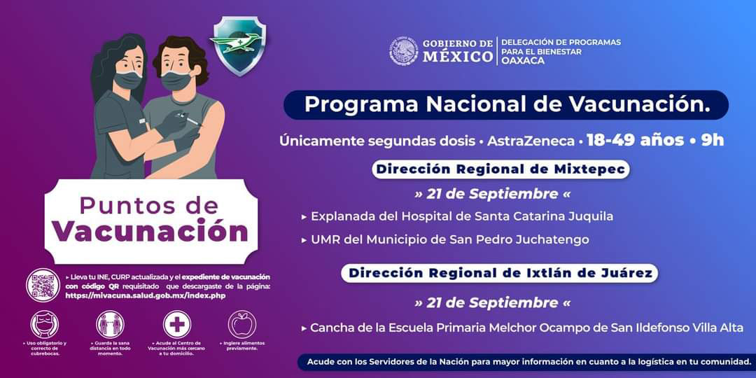Anuncian segundas dosis AstraZeneca en tres regiones | El Imparcial de Oaxaca Anuncian segundas dosis AstraZeneca en tres regiones | El Imparcial de Oaxaca