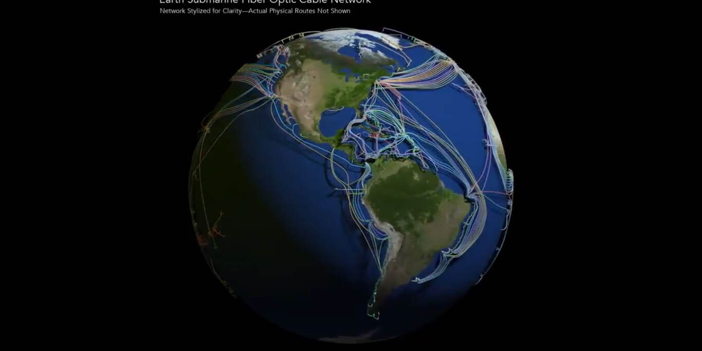Crean mapa que simula como está conectado el mundo por cables de red de internet | El Imparcial de Oaxaca