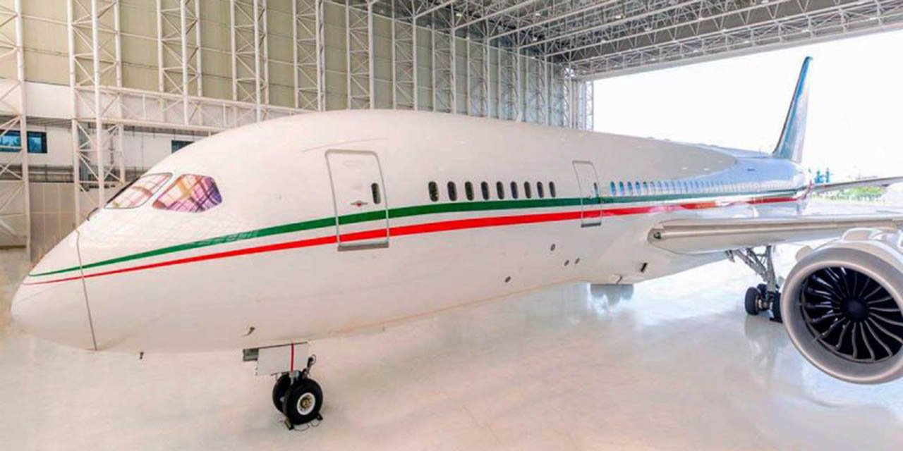 Ya sin emblemas se lanza a la venta del avión presidencial | El Imparcial de Oaxaca Ya sin emblemas se lanza a la venta del avión presidencial | El Imparcial de Oaxaca