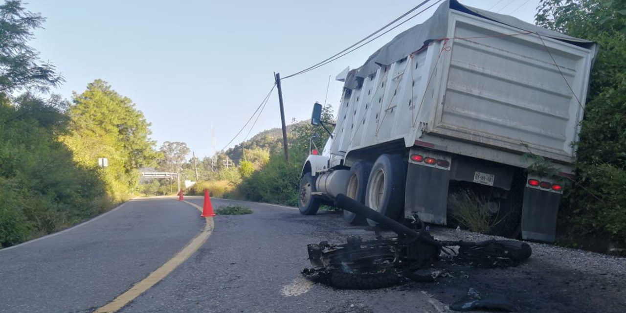 Se estampa motociclista en carretera de Ixtlán de Juárez | El Imparcial de Oaxaca Se estampa motociclista en carretera de Ixtlán de Juárez | El Imparcial de Oaxaca