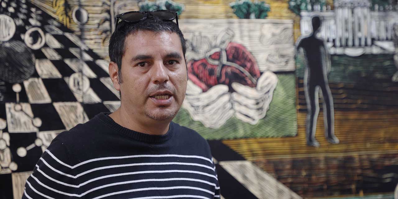 Hermann Orduña une el arte y la ciencia en mural | El Imparcial de Oaxaca