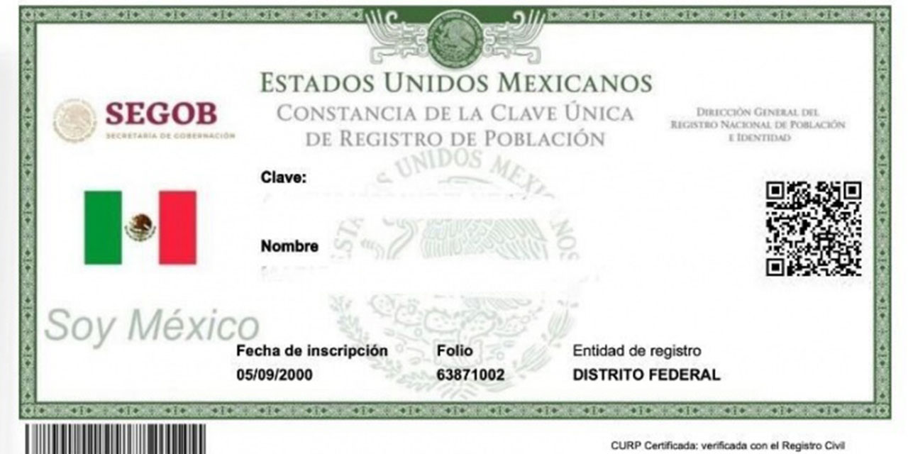 ¿Ya tienes la CURP certificada? Es un trámite muy sencillo, aquí te lo explicamos | El Imparcial de Oaxaca