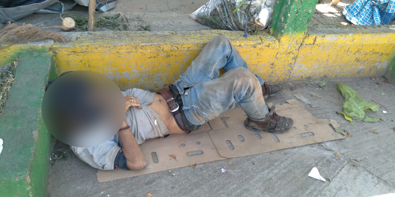 Lo sorprende la  muerte en la calle en el Parque Cosijoeza