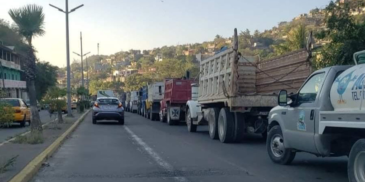 Protestan transportistas  para exigir respeto a obras | El Imparcial de Oaxaca