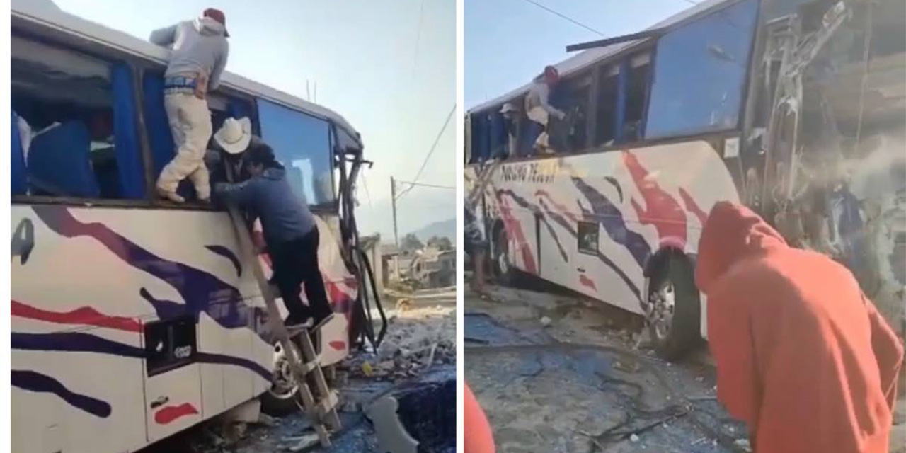 ¡Última Hora! Video: Autobús se impacta contra vivienda en Edomex; reportan varios muertos | El Imparcial de Oaxaca