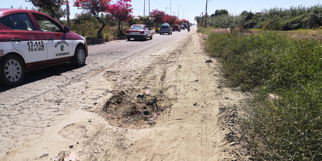 En pésimas condiciones carretera Oaxaca-Zaachila | El Imparcial de Oaxaca
