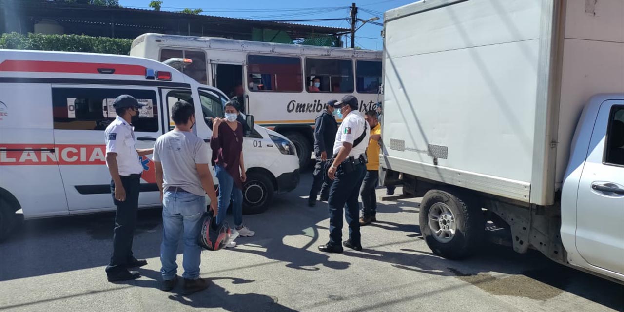 Repartidor de hielo provoca percance en Matías Romero | El Imparcial de Oaxaca