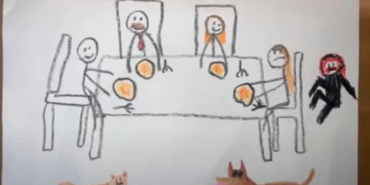 Dibujo perturbador de un niño: Solamente su hermana lo notó | El Imparcial de Oaxaca