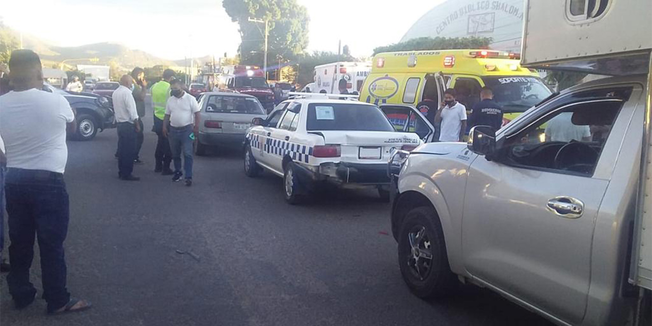 Taxi se accidenta y niña resulta lesionada, en Huajuapan | El Imparcial de Oaxaca
