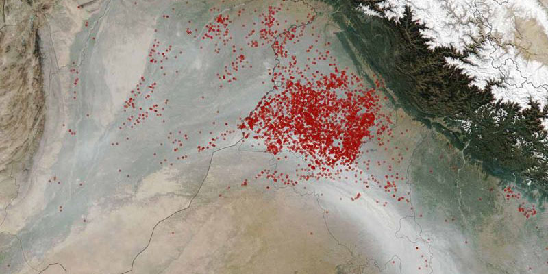 NASA publica fotos en las que se la contaminación de la India desde el espacio  | El Imparcial de Oaxaca