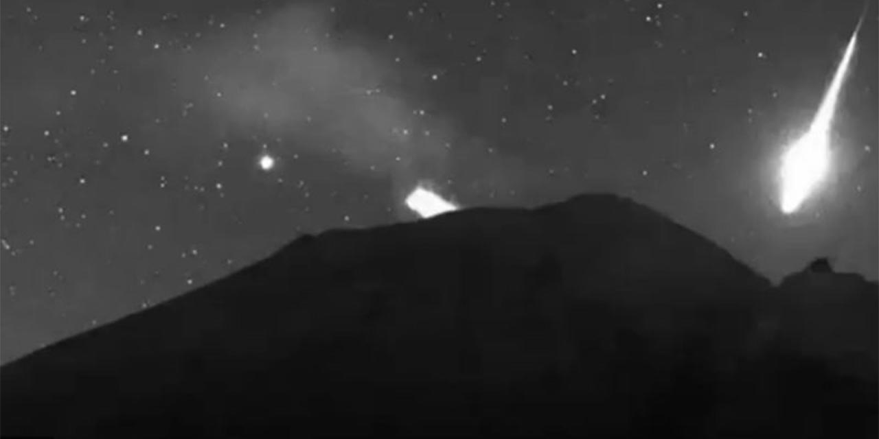 Video: Sorprende espectacular destello en el Popocatépetl, ¿meteorito? | El Imparcial de Oaxaca