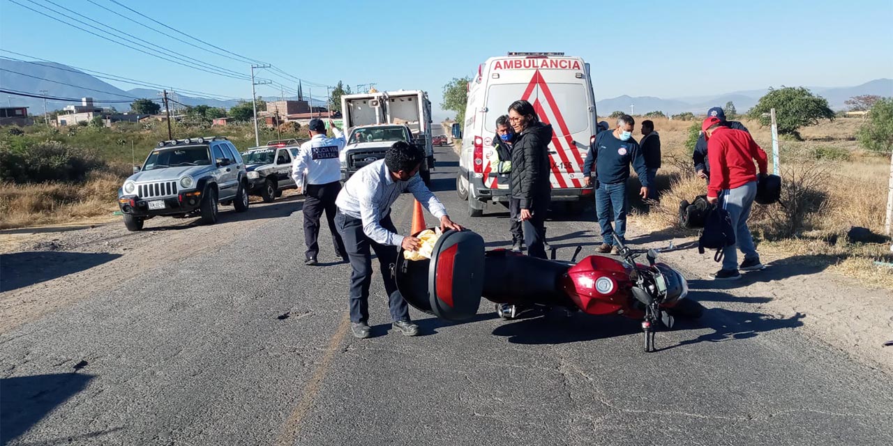 Moto y mototaxi colisionan en Tlacolula | El Imparcial de Oaxaca
