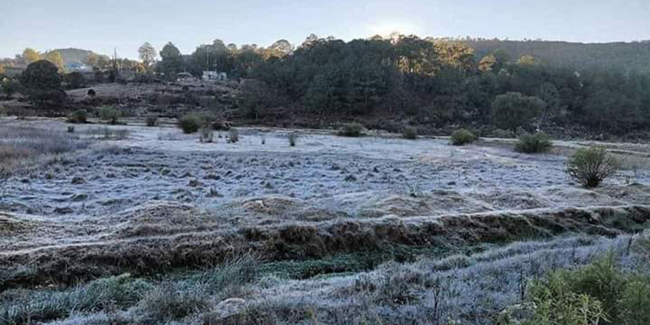 Se mantendrán  heladas en la Mixteca  y en ambas sierras