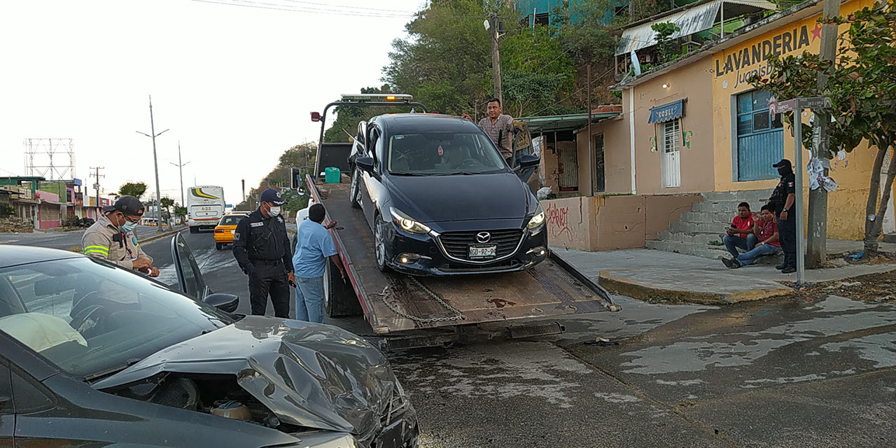 Deja choque severos  daños materiales