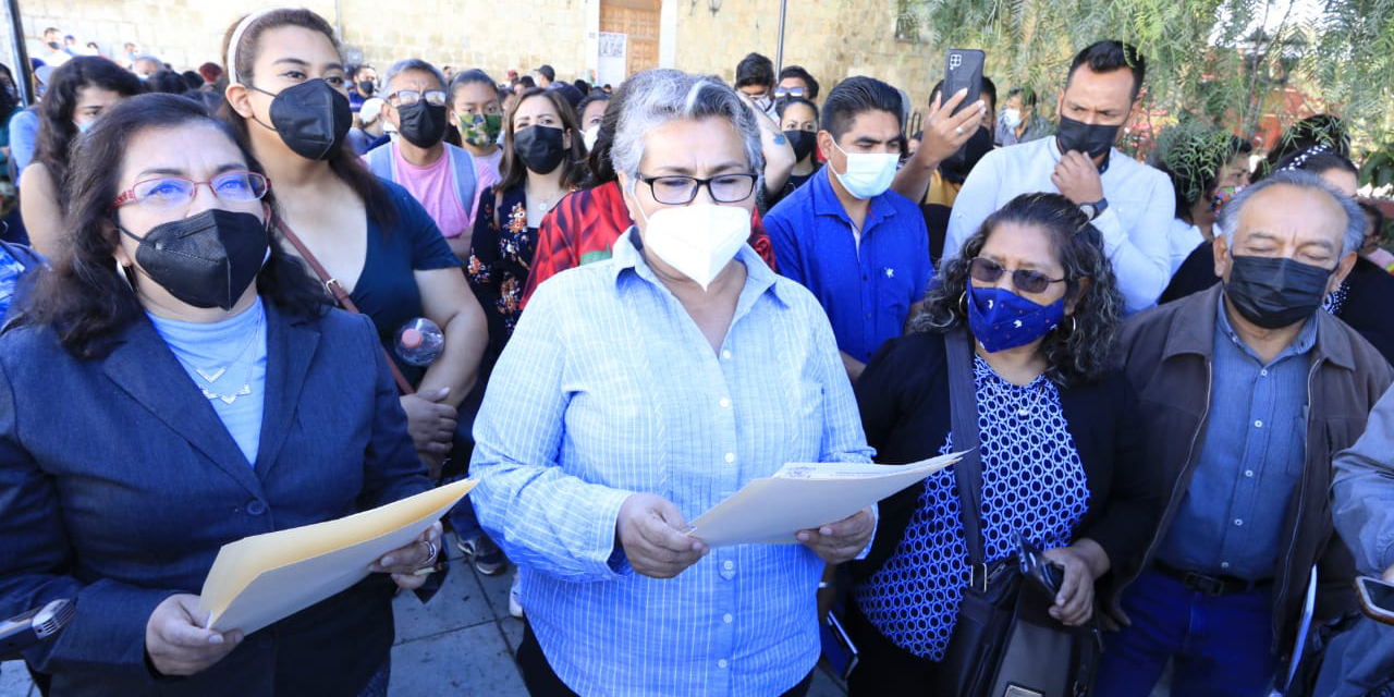Exige Sindicato 12 de septiembre a municipio de Oaxaca el pago de prestaciones