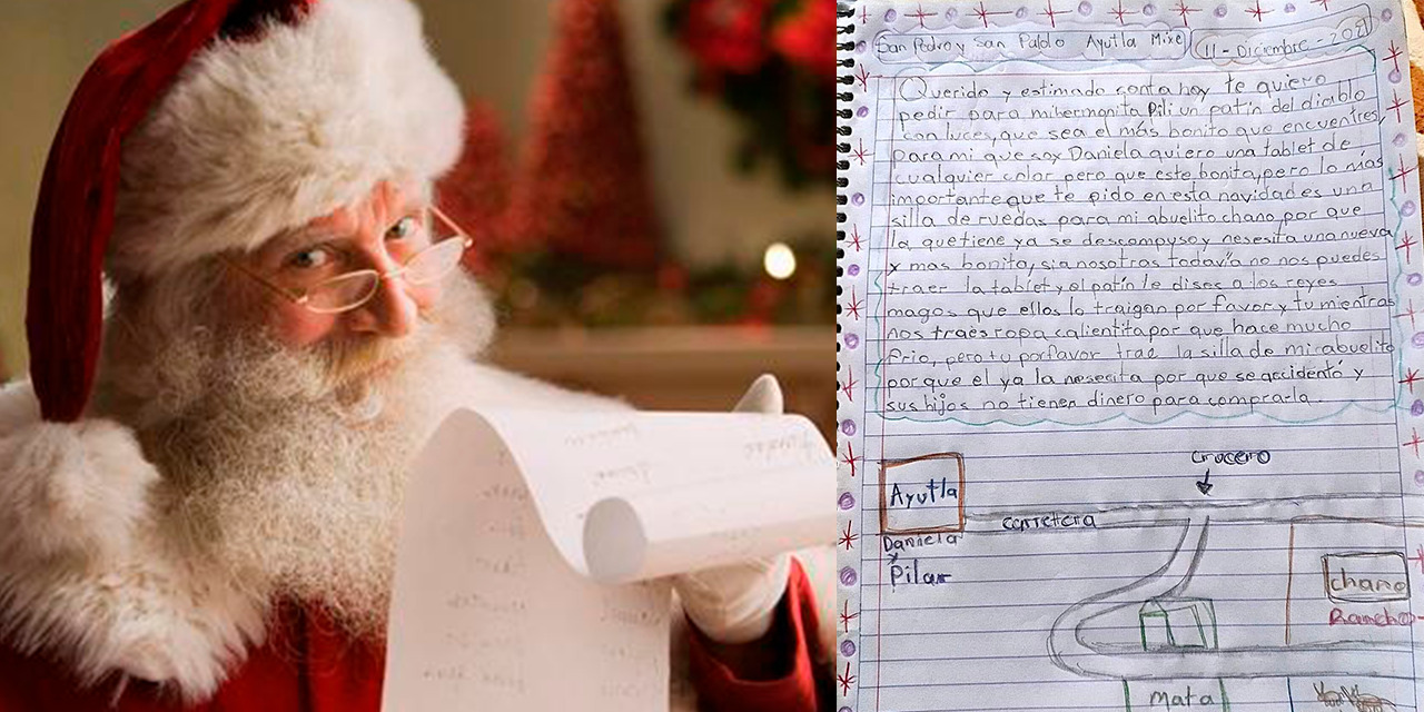 ¡Esta tierna carta de una niña mixe a Santa Claus, te conmoverá! | El Imparcial de Oaxaca