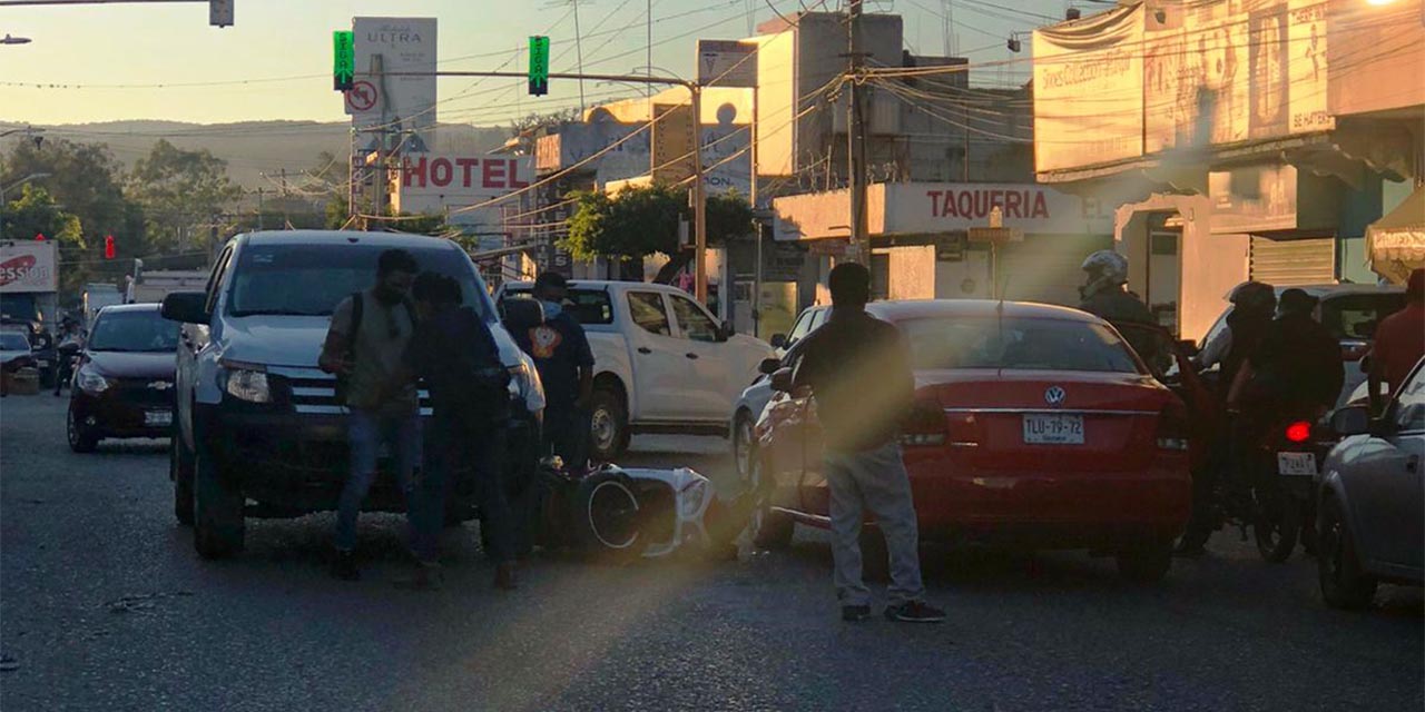 Carambola deja un motociclista lesionado en Huajuapan | El Imparcial de Oaxaca