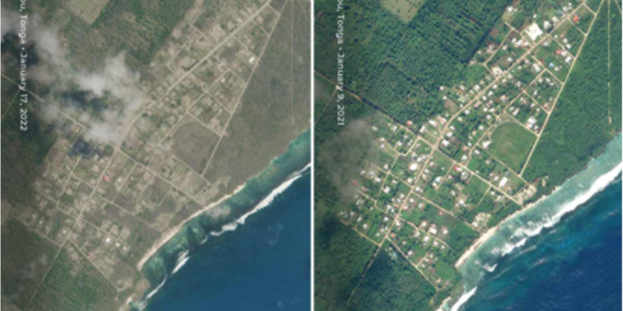 Primeras fotos de Tonga tras erupción y tsunami; hay al menos 2 muertos