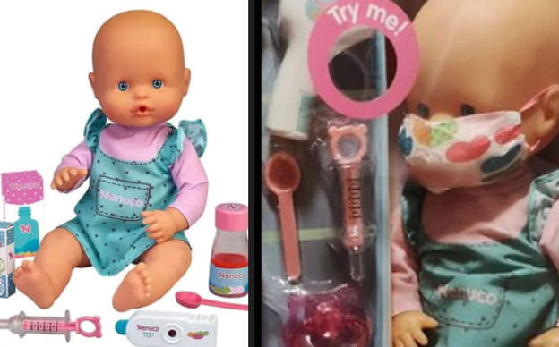 Nenucovid: viralizaron bebé de juguete que incluye kit de sanitización